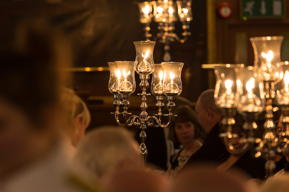 Table lights at Beadles' Guild Dinner