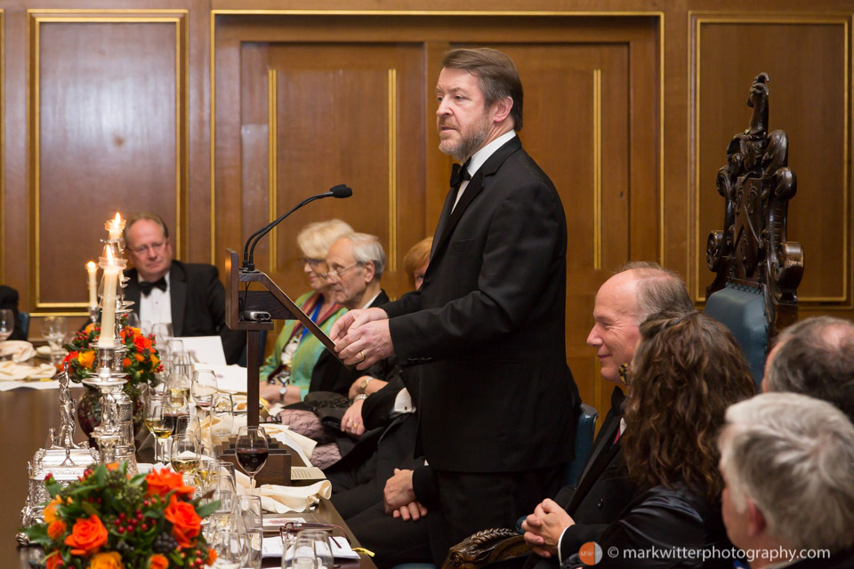 Sir Roger Gifford (Lord Mayor of London 2012-13) addresses The Worshipful Company of Cordwainers.