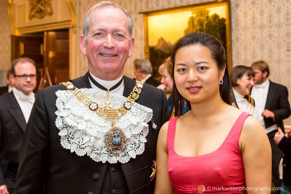 Sir Alan Yarrow Lord Mayor of London 2014-15 and Annie Yim t
