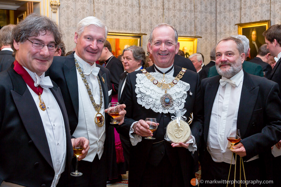 Sir Alan Yarrow (centre right) Lord Mayor of London