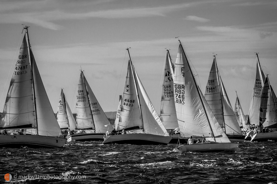 Sailing in the Solent JP Morgan Round The Island Race