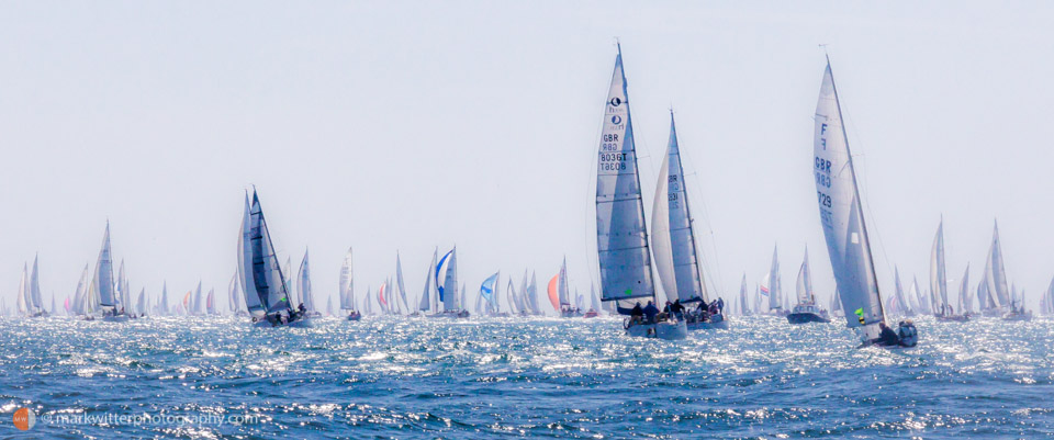 Summer haze ,Round The island Race