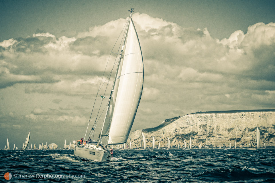 Sailing off the Needles, JP Morgan Round The Island Race