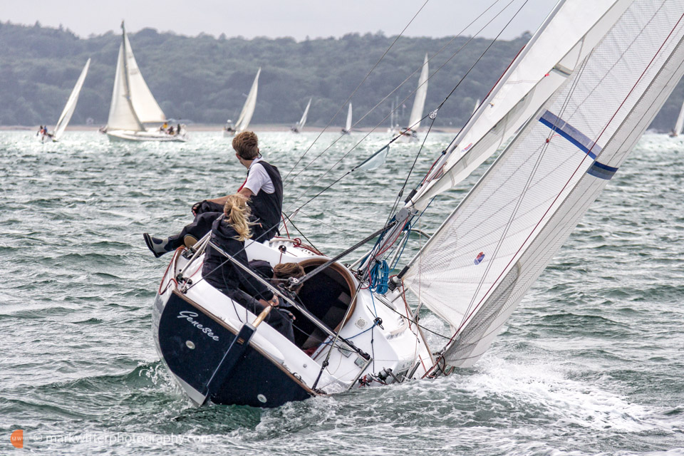 Crew on Gunnels, Round The island Race