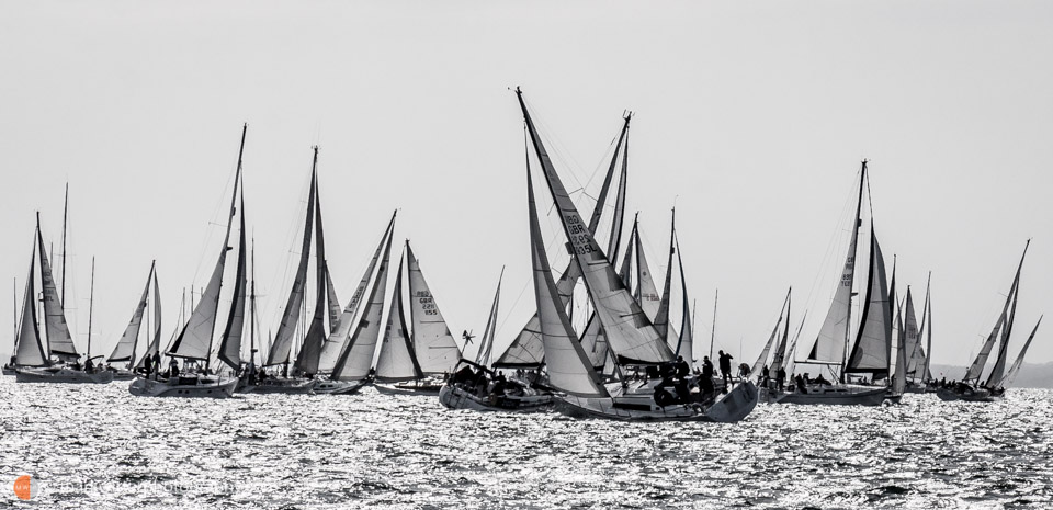 Sailing at the JP Morgan Round The Island Race
