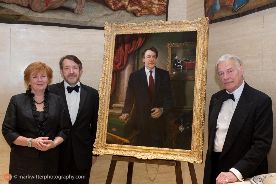 Sir Roger Gifford and Andre de Moller with Portrait