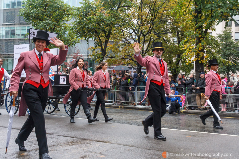 Bank of England Staff parading 