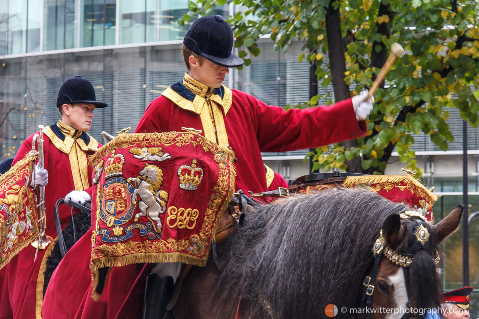 Bandsman on horseback