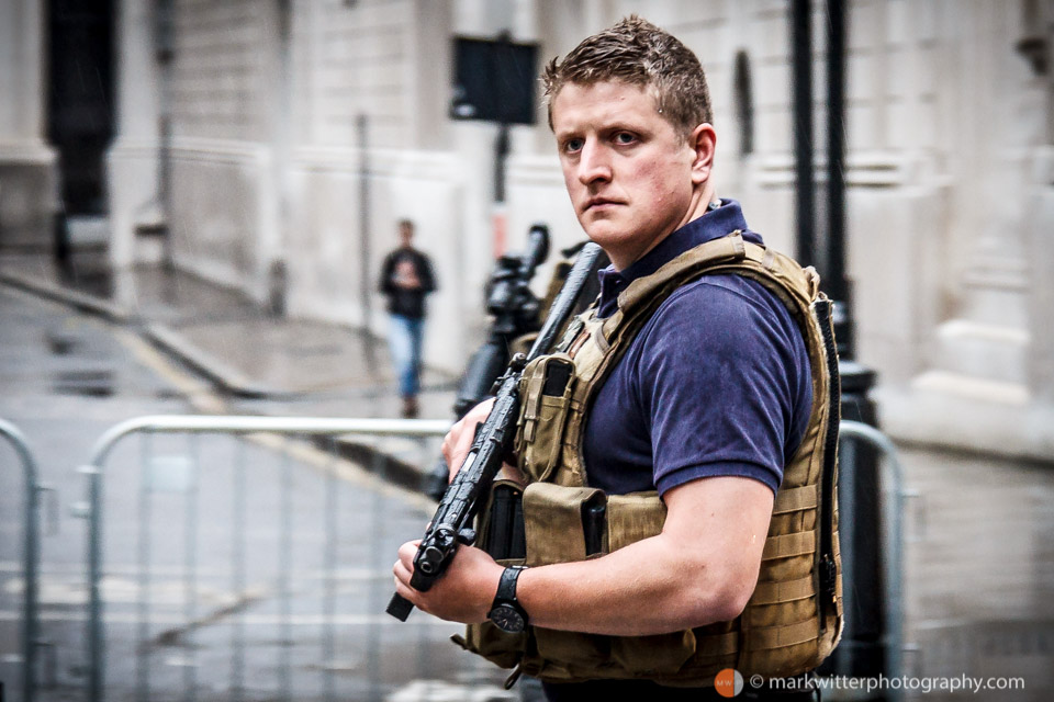 Security Guard at the Lord Mayor's Show