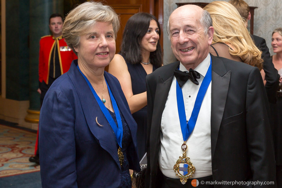 Stuart Thom Mayor of Wandsworth 2014 at a Livery Company function the Clothworkers' Hall in the City of London.