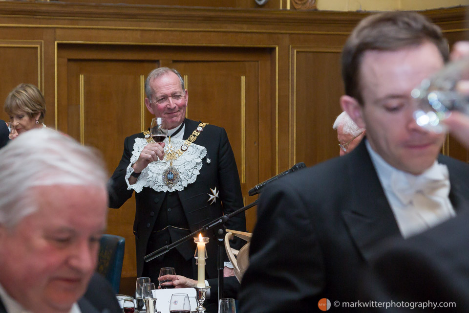 Sir Alan Yarrow at the Clothworkers Hall