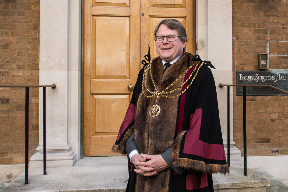 Jonathan Rounce Master of the Worshipful Company of Barbers 2013.