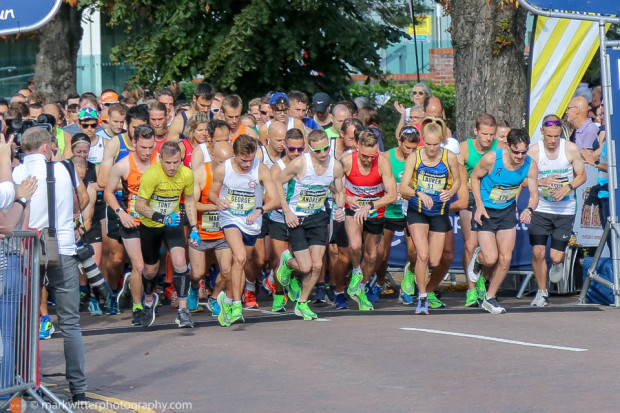 Runners start the Great East Run