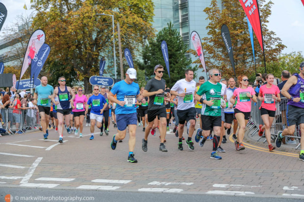 Runners start the Great East Run