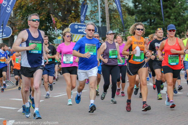 Runners start the Great East Run